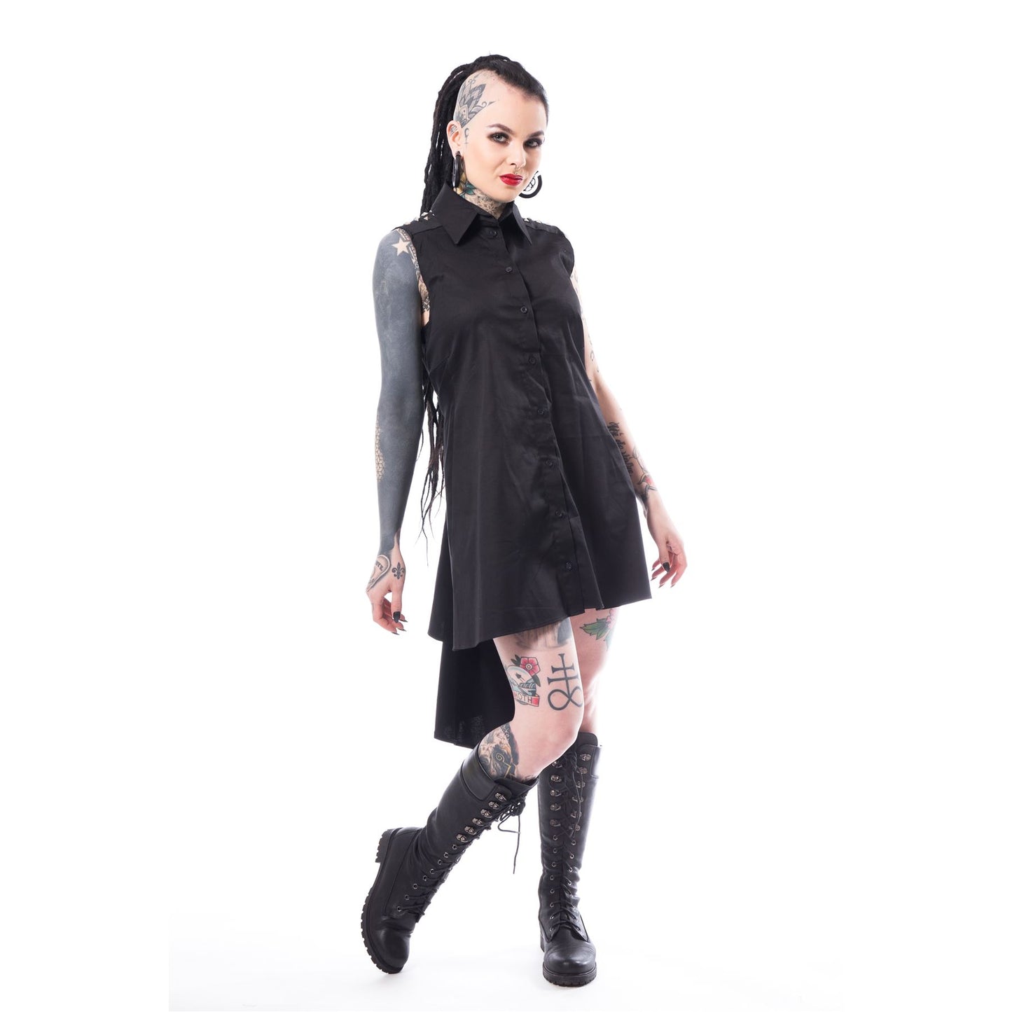 AINO DRESS LADIES BLACK SIZE SMALL