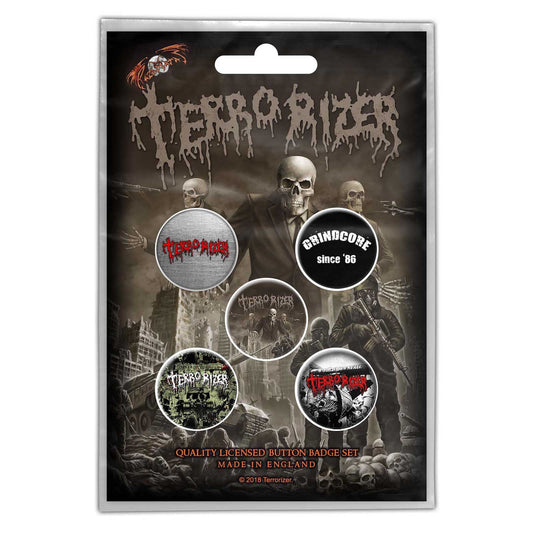 Terrorizer Button Badge Pack: Caustic Attack (Retail Pack)