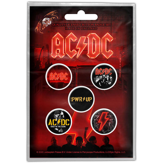 AC/DC Button Badge Pack: PWR-UP (Retail Pack)