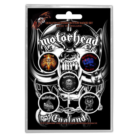 Motorhead Button Badge Pack: England (Retail Pack)