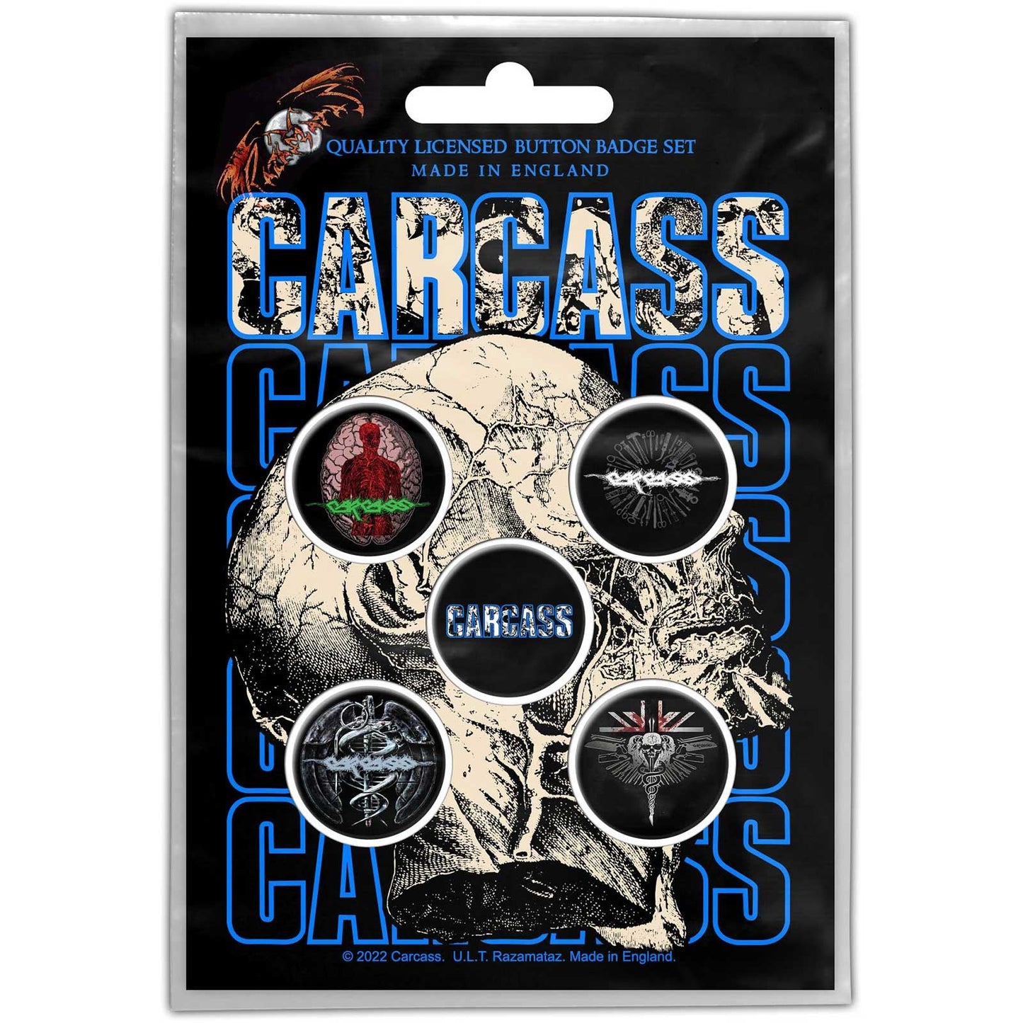 Carcass Button Badge Pack: Necro Head (Retail Pack)