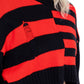 LAYLA TOP - BLACK/RED
