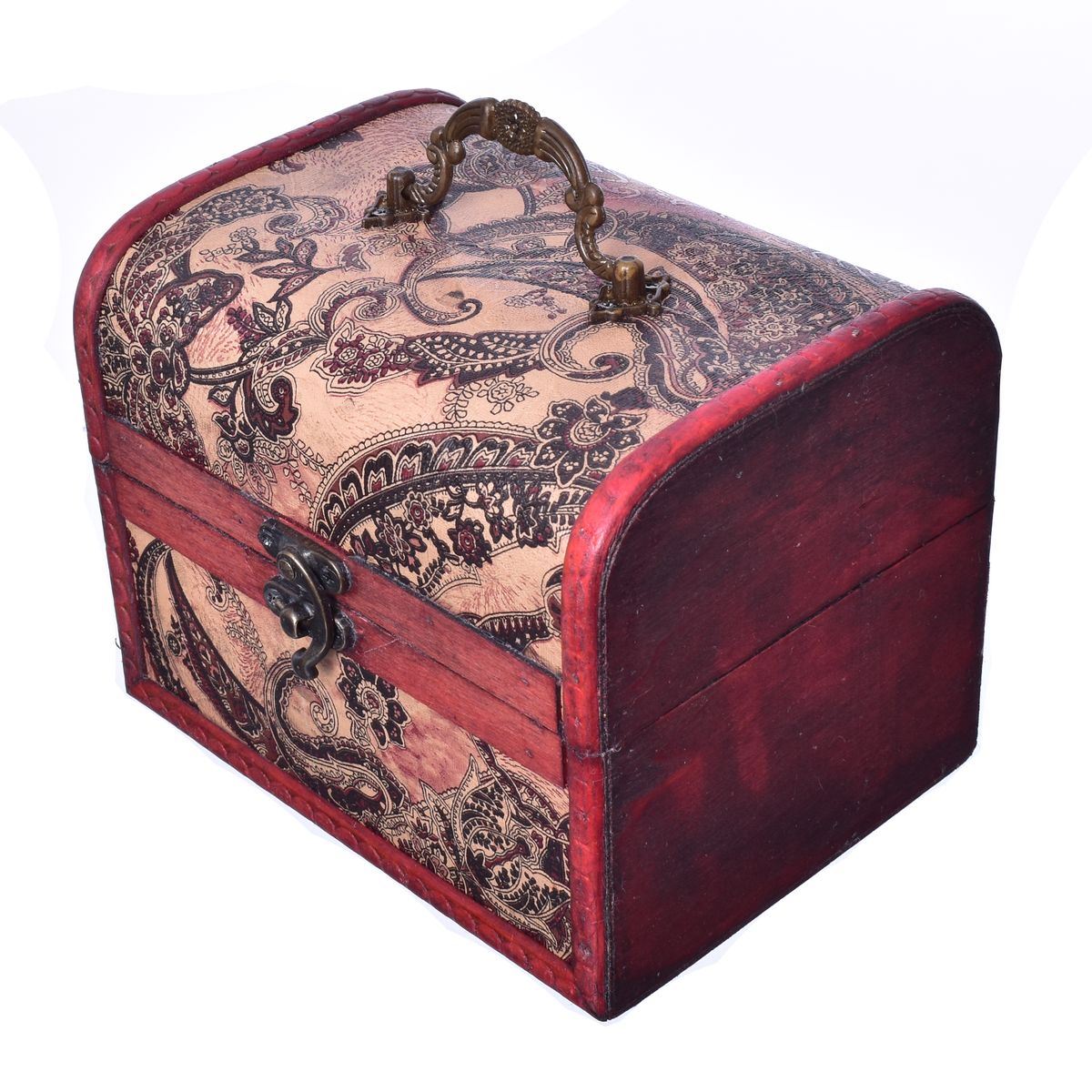 16CM BROWN PAISLEY PATTERN BOX – Eurasia Crafts