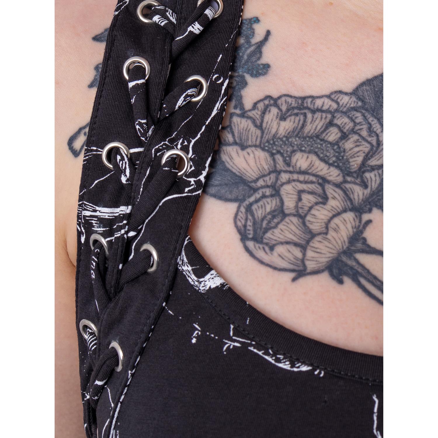 ANATOMY BONE DRESS - BLACK