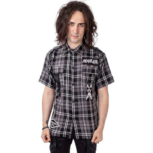 WATCH YOUR BACK SHIRT - GREY CHECK
