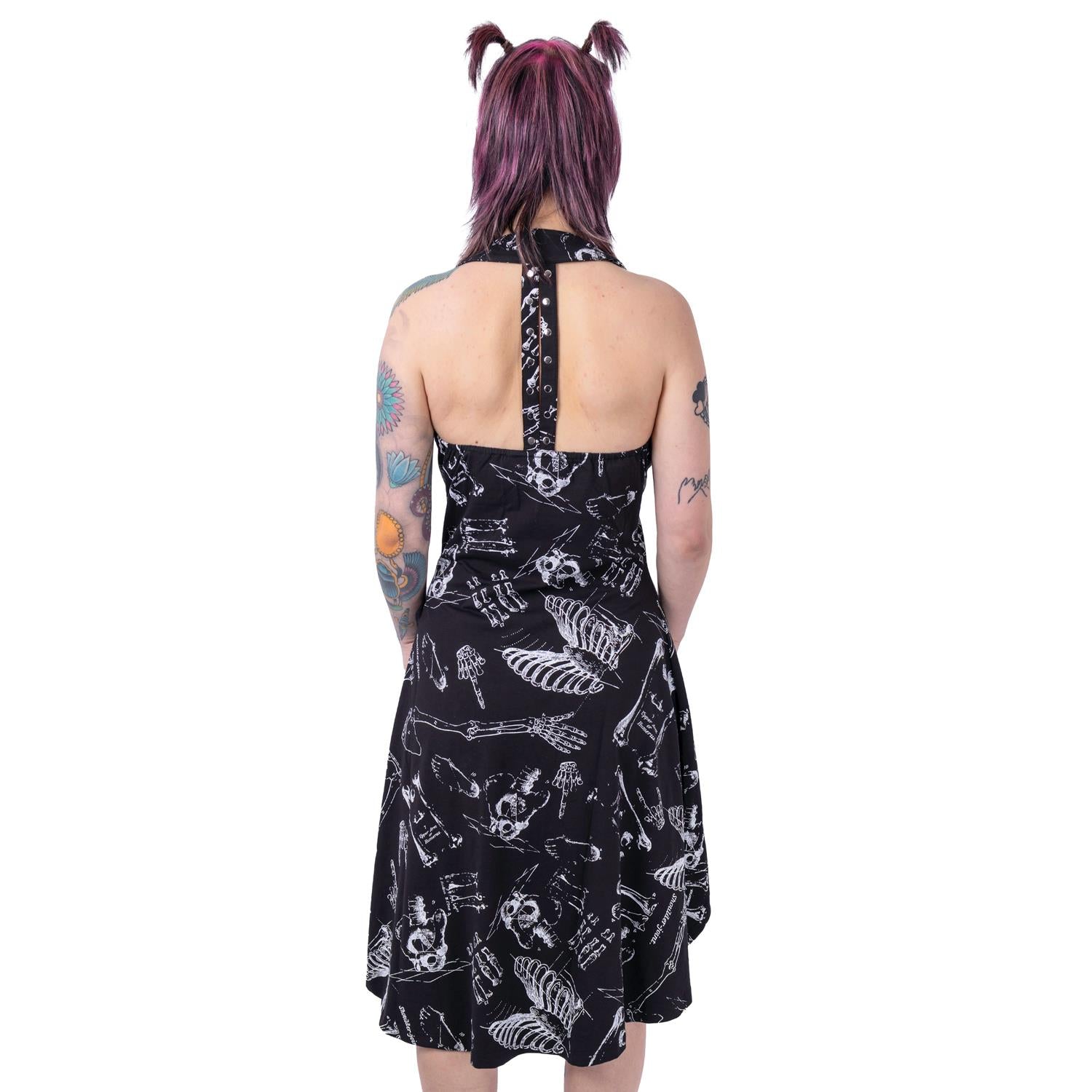 ANATOMY BONE DRESS - BLACK