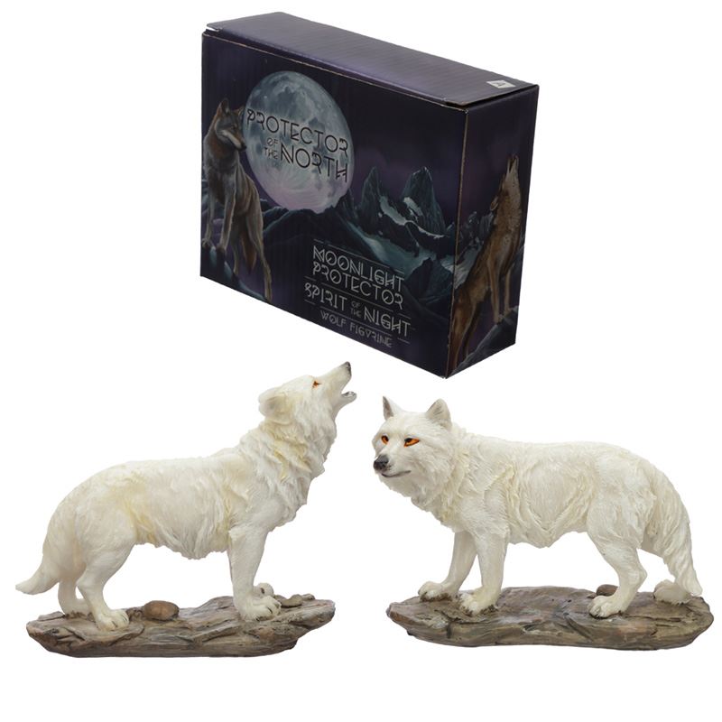Protector of the North Spirit of the Night Wolf Figurine