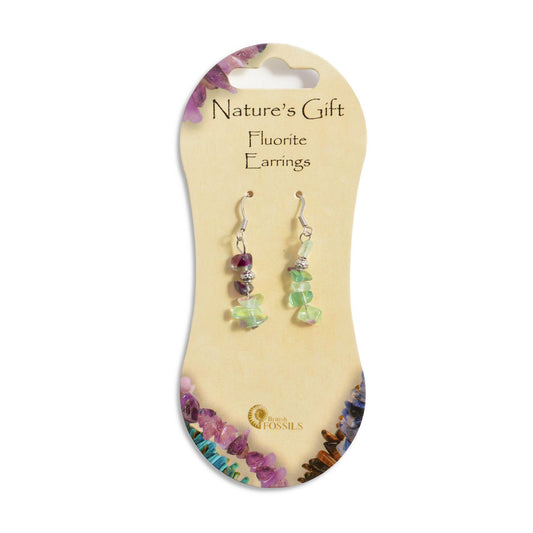 Natures Gift Earrings Fluorite