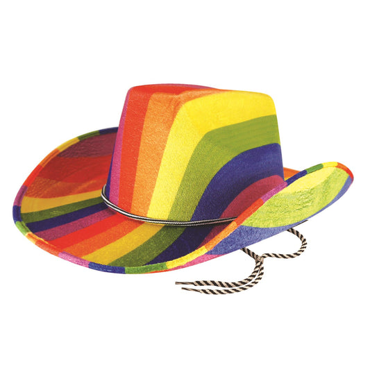 Cowboy Hat Rainbow Felt Adult