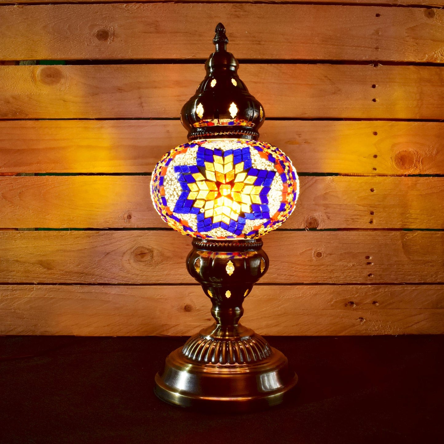Turkish Mosaic Lamp - Multi (38cm)