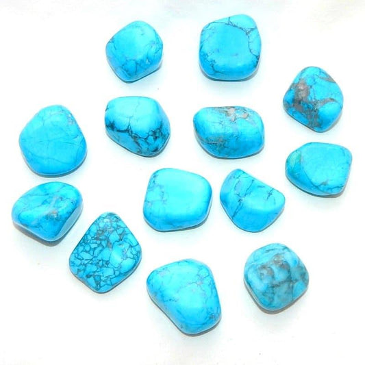 Blue Howlite Polished Tumblestone
