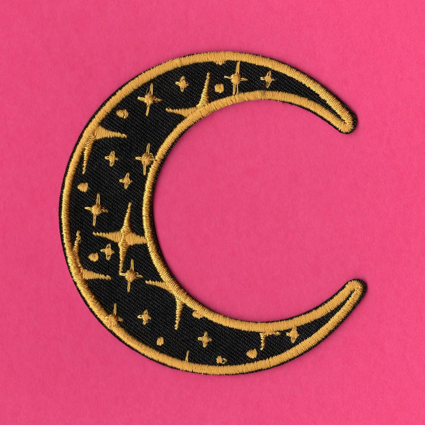 Black And Gold Moon Patch