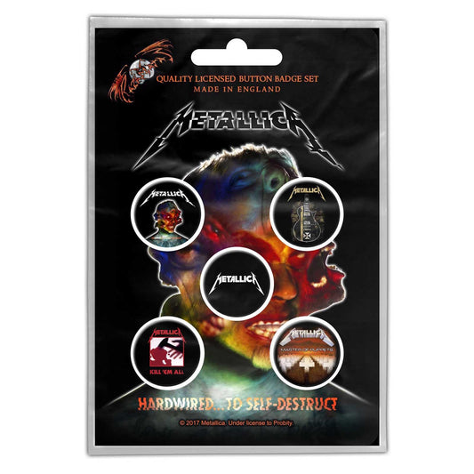 Metallica Button Badge Pack: Hardwired to self-destruct (Retail Pack)