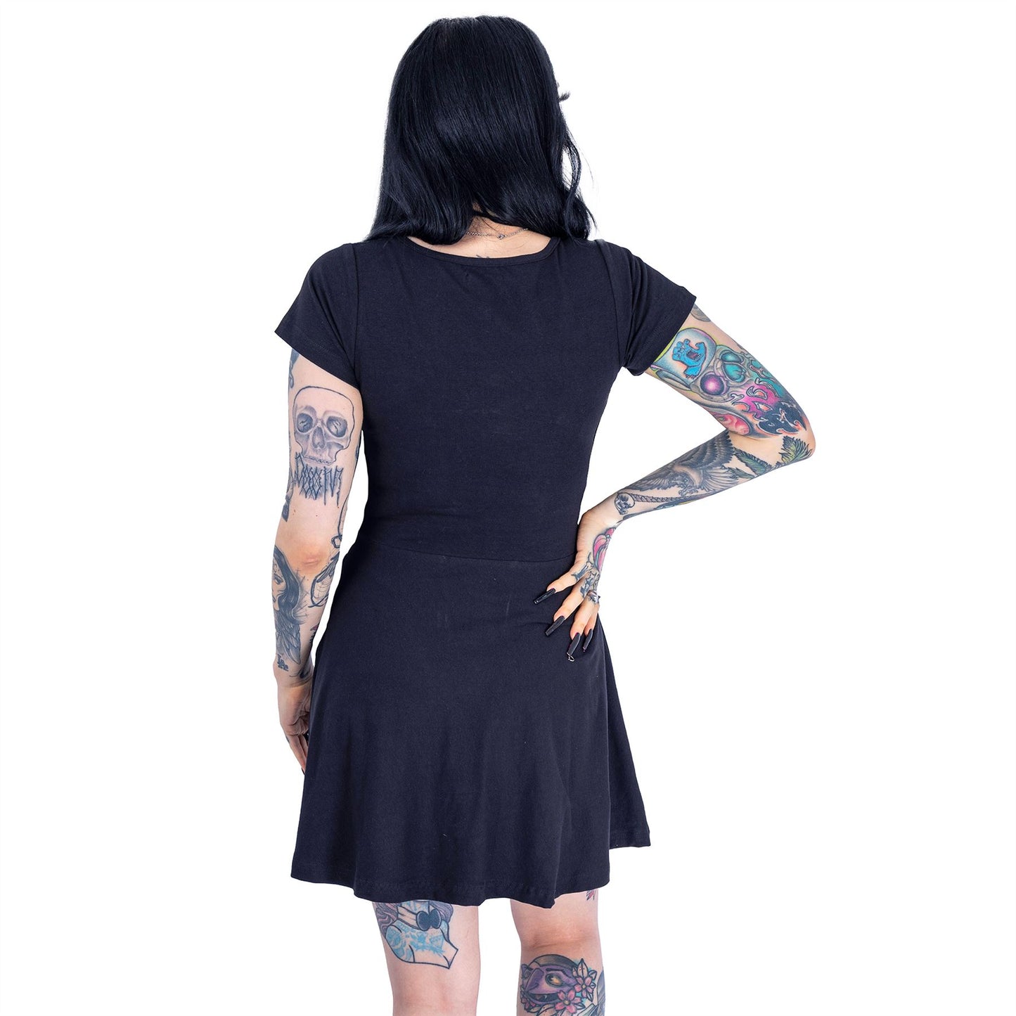 INTO THE DARKNESS DRESS - BLACK