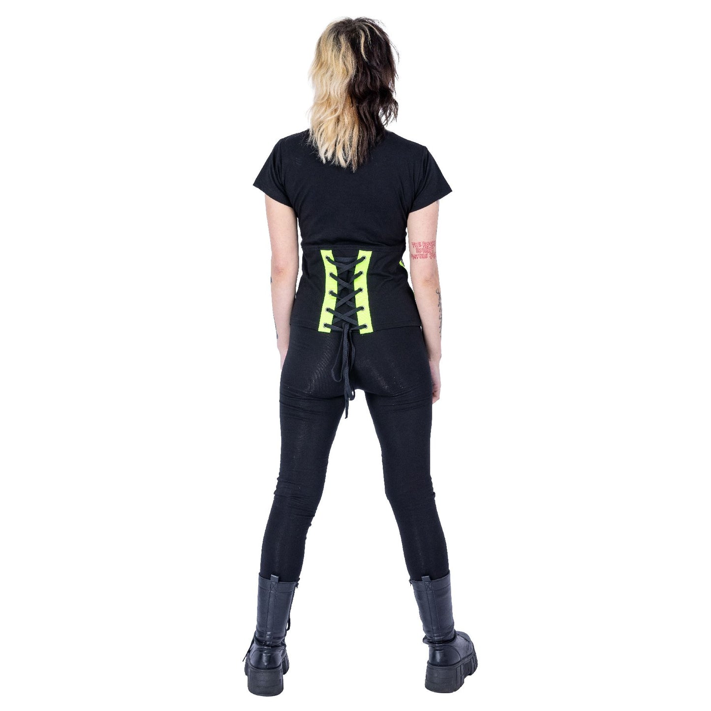 RESTRICTED TOP - BLACK/GREEN