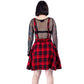 MAEVE PINAFORE - RED CHECK